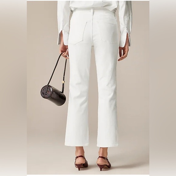NEW J. Crew Women's White Petite Mid Rise Kickout In 2003 Super Stretch Sz 27P - Picture 8 of 12